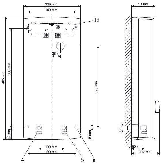 AEG 222390 DDLE basis elektron. Durchlauferhitzer 400V