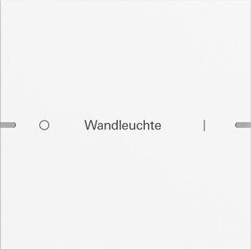 Gira 5031927 Wippenset 1-fach individuell für Tastsensor 4.95, Aluminium Reinweiß seidenmatt (lackiert)