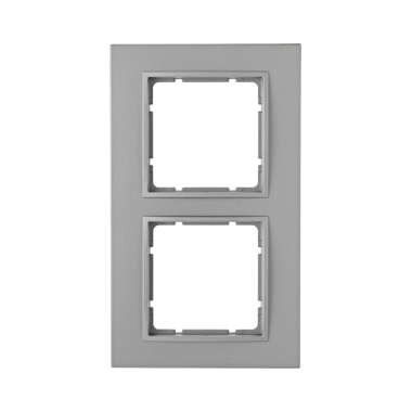 Berker 10126424 Rahmen 2-fach, B.7, alu matt