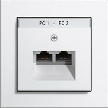 Gira 560100 Tragring MJ-01 Modular Jack 2-fach