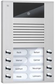 TCS AVE 14083-0010 Video-Sprechanlage Außenstation für 8 WE, Aufputz