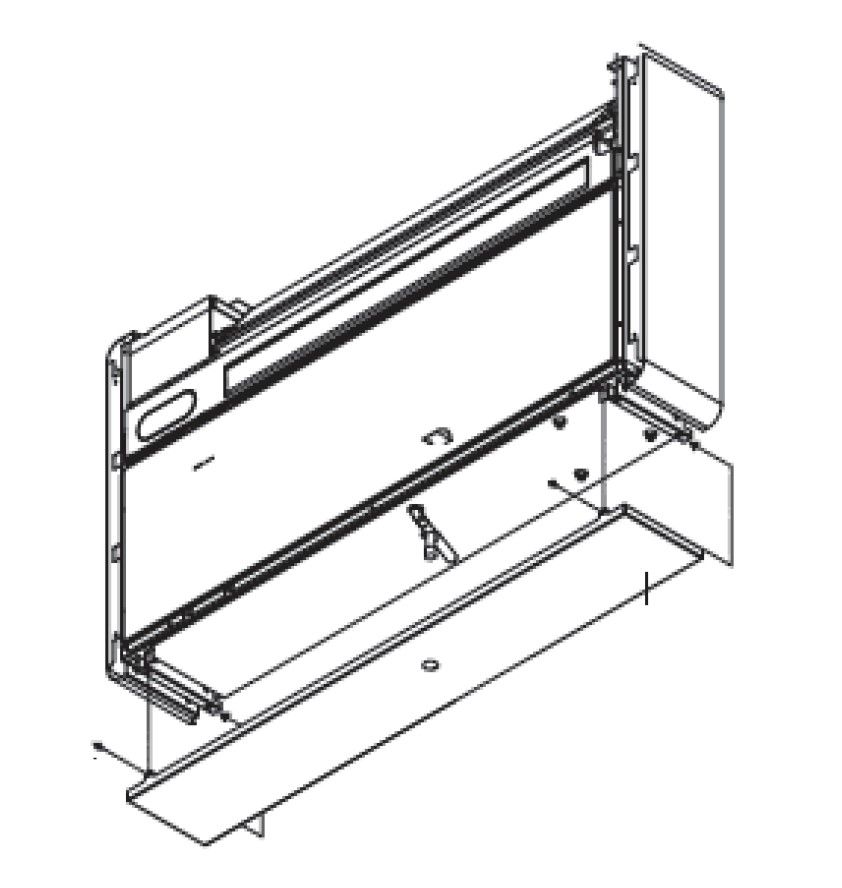 ETHERMA 48099 Sichtabdeckung für die Unterseite der FIRE+ICE Wärmepumpe, weiß
