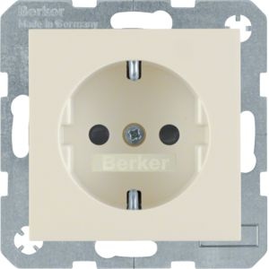 Berker 41238982 Schutzkontakt-Steckdose mit erhöhtem Berührungsschutz und Schraub-Liftklemmen S.x/B.x weiß glänzend