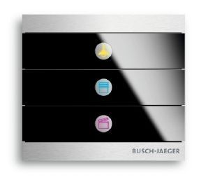 Busch-Jaeger 6349-860-101 Abschlussleiste unten mit Schriftzug, Busch-priOn