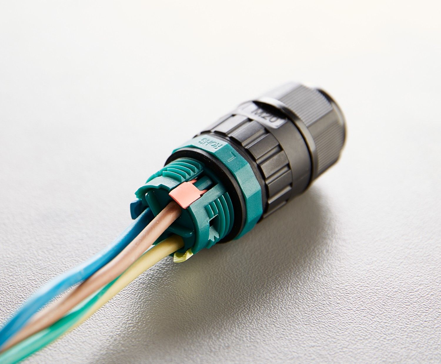 Heitronic 501325 Kabelverbinder 3-pol, Ø 9-12 mm, IP68, schraubenlos, für den Außenbereich, für massive oder feindrähtige Leiter