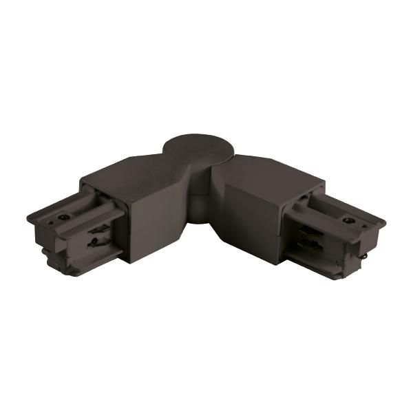 Brumberg 88134080 Flex-Eckverbinder zu Stromschiene 88101-88104, 240° schwenkbar, Schutzleiter innen, schwarz