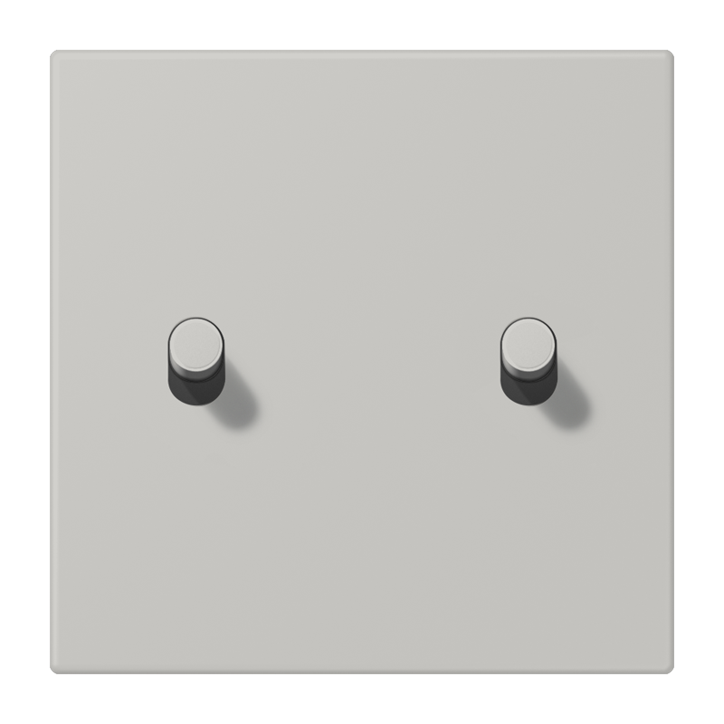 Jung LC12-5R0205 Abdeckung mit Kipphebel "Zylinder", 2 Kipphebel, gris clair 31