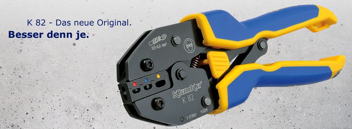 Klauke K82A Presszange für Isolierte Kabelverbindungen 0,5 - 6 mm²