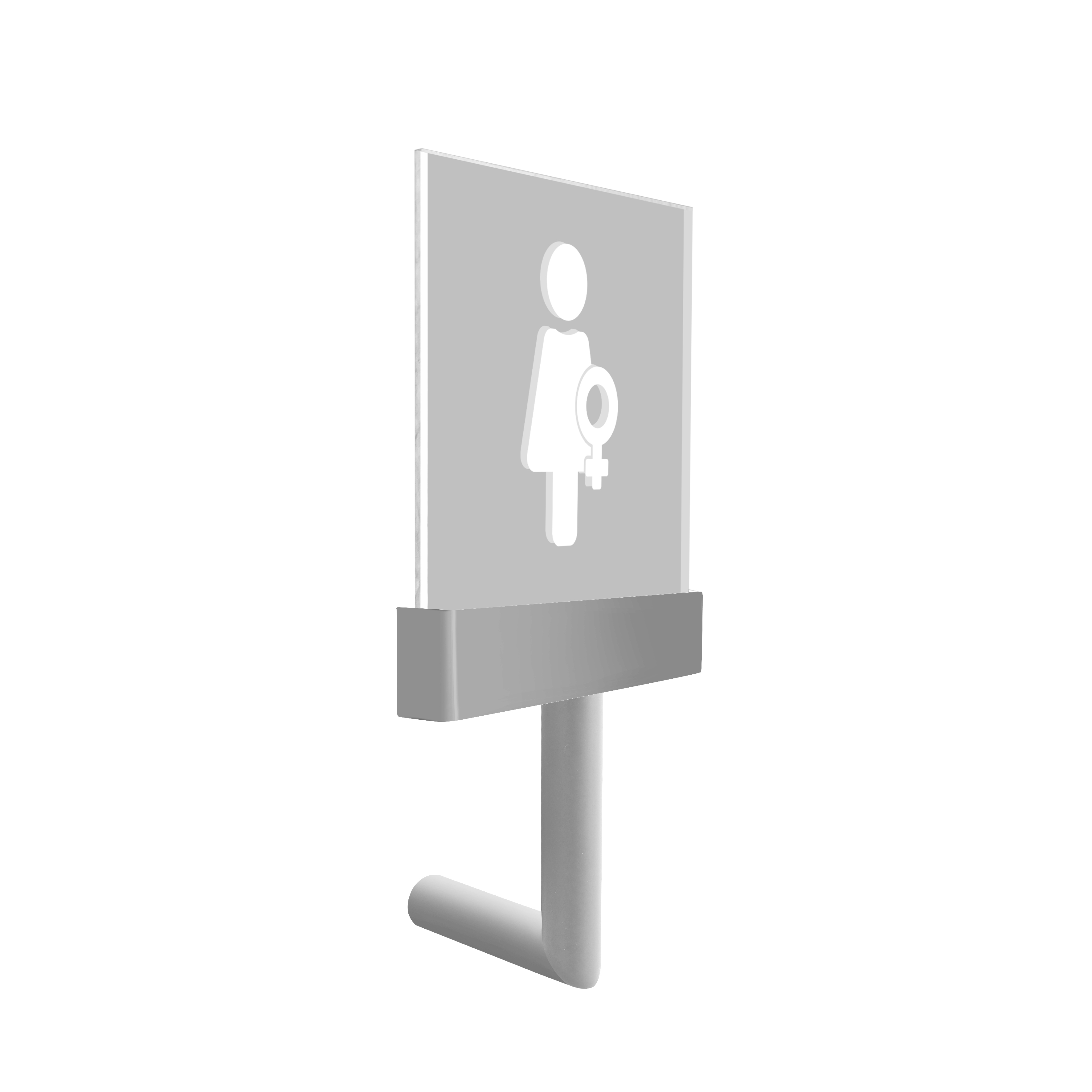 qles LBFB0860 Licht-Board Frontal, für Merten System-M, beleuchtet/LED/warmweiß (3000k), Aluminium, edelmatt, IP44