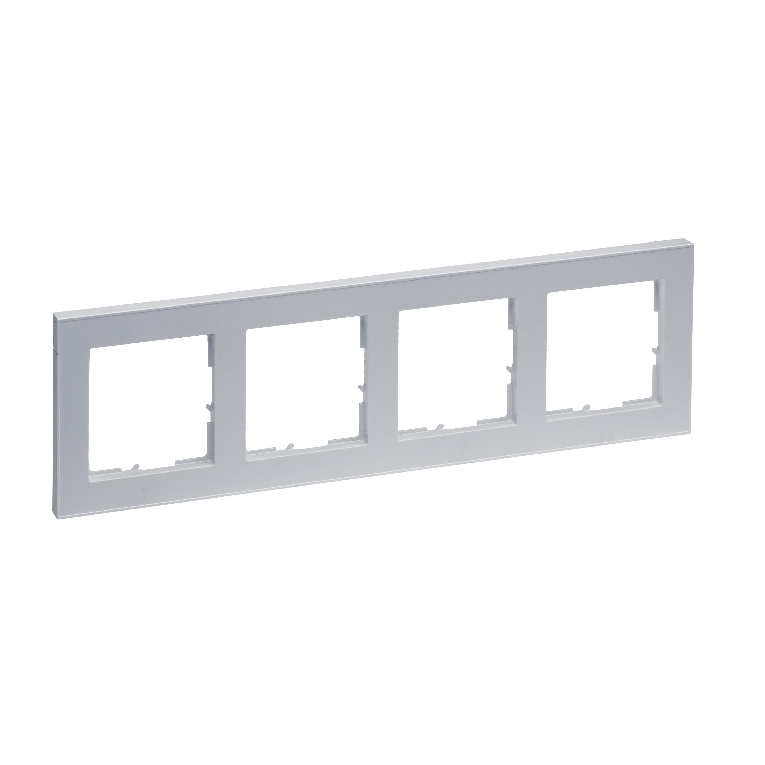 Legrand 765284 SEANO+ 4-fach Rahmen, aluminium lackiert