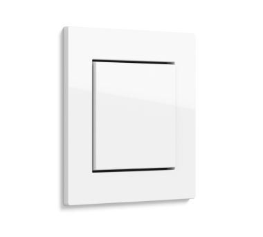Gira 0212295 Abdeckrahmen 2-fach für flachen Einbau, Gira E2, reinweiß glänzend