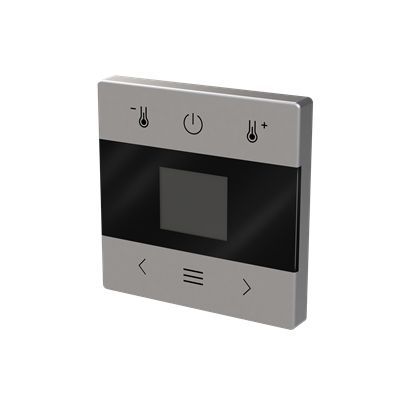 Busch-Jaeger 1794 MDRT-866 Zentralscheibe für Raumtemperaturregler mit Display, Bluetooth, Busch-Flextronics , edelstahl matt, pur Edelstahl