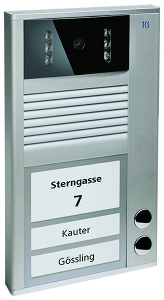 TCS PVC1410-0010 Video-Sprechanlagen-Set Aufputz für 1 WE