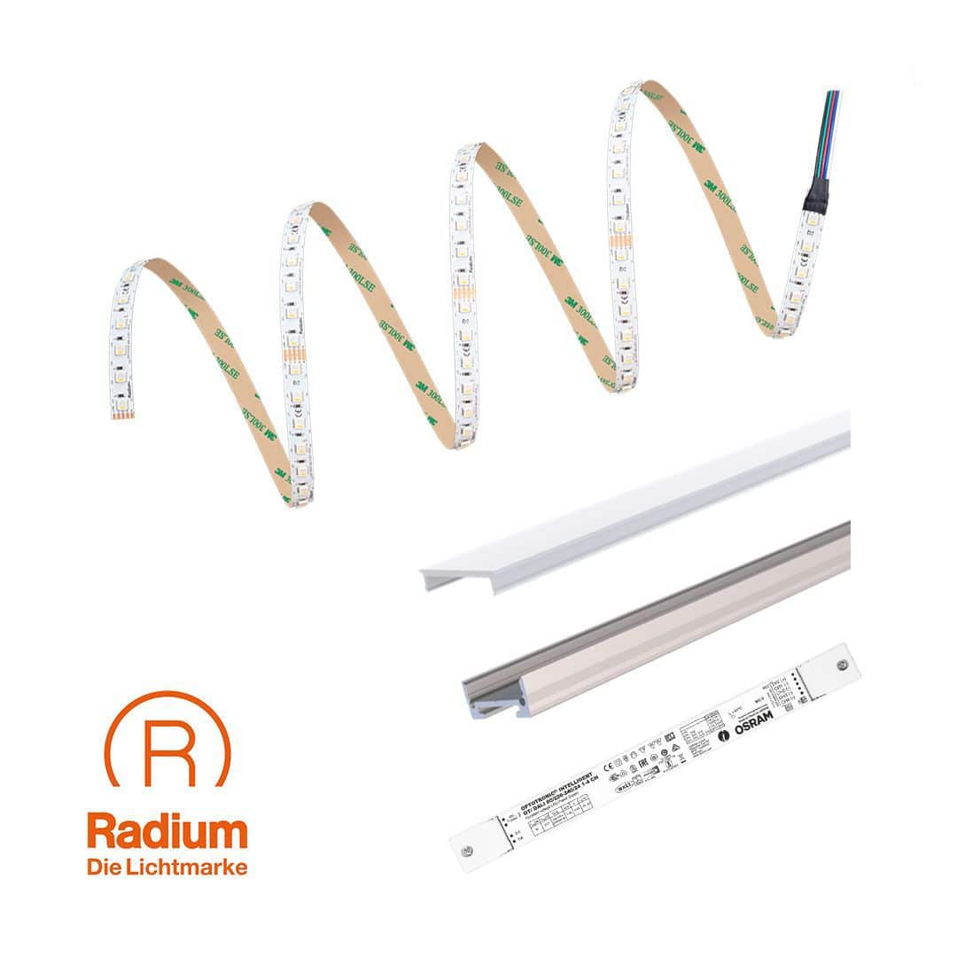 Radium E24-RSTA2175-D-BT LED-Strip-Set 500 S RGB/24V, dimmbar über Bluetooth, 5Meter