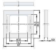 Berker 13137004 Rahmen 1-fach, K.5, Edelstahl, Metall mattiert