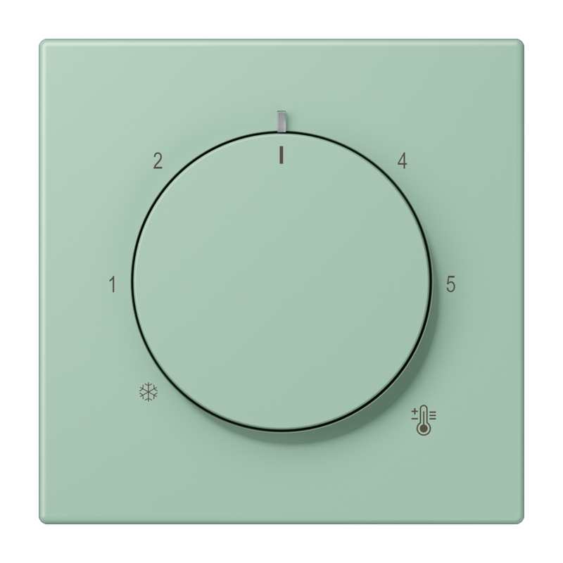 Jung LC1749BF217 Abdeckung für Thermostat, Les Couleurs® 32041, vert anglais clair