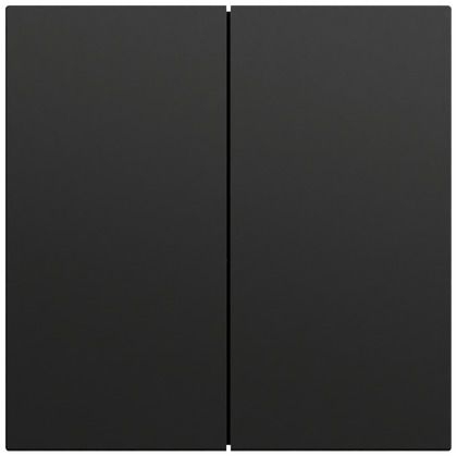 Gira 349574 Wippe 2-fach gerade stehend, System 70, schwarz matt (lackiert)
