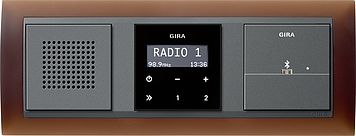 Gira 228228 Lautsprecher für Unterputz-Radio, System 55, anthrazit