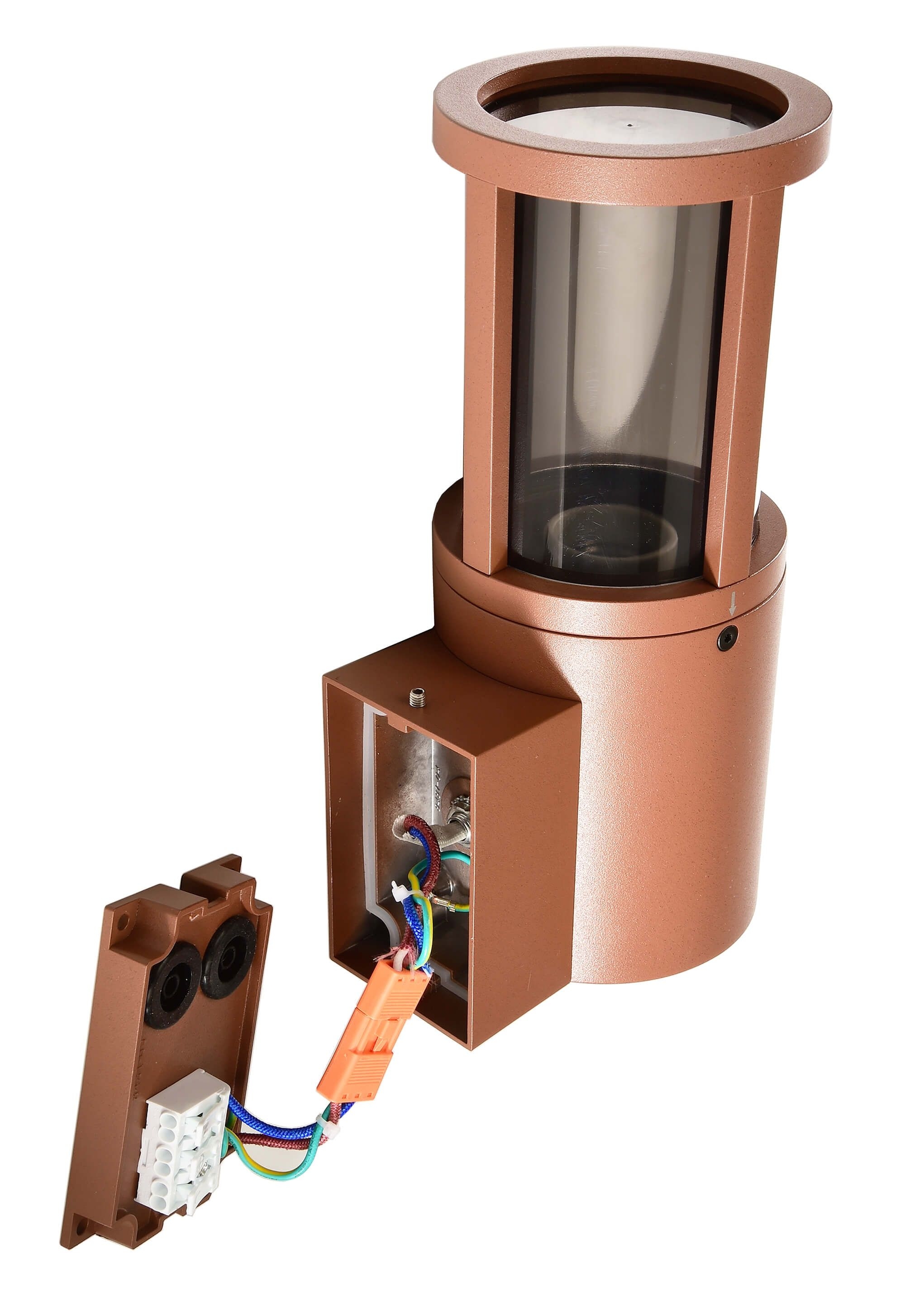 Deko-Light 731155 Wandaufbauleuchte, Facado II rund getönt, 1x max 20 W, 220-240 V/AC, 50 / 60 Hz, IP 65, rost