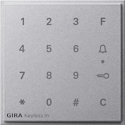 Gira 851365 Ersatzaufsatz Codetastatur Gira TX_44 F Alu