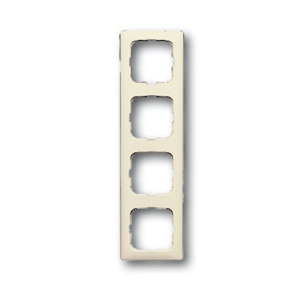Busch-Jaeger 2514-212K-102 Abdeckrahmen 4-fach, Duro 2000 SI Linear, weiß glänzend