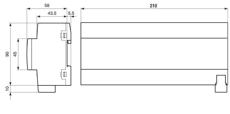 ABB SAH/S24.16.7.1 Schalt-/Jalousieaktor, 24-fach, 16 A, REG