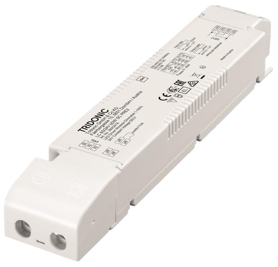 Radium OTDA2444 DRIVER BT, 1CH, 60W, 24V, IP20, TRIDONIC