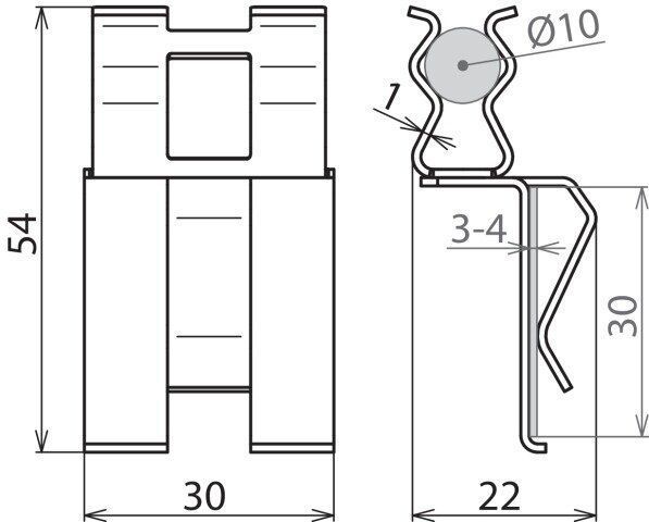 Dehn + Söhne 308 142 Bewehrungsklemme DEHNclip® 10/30mm