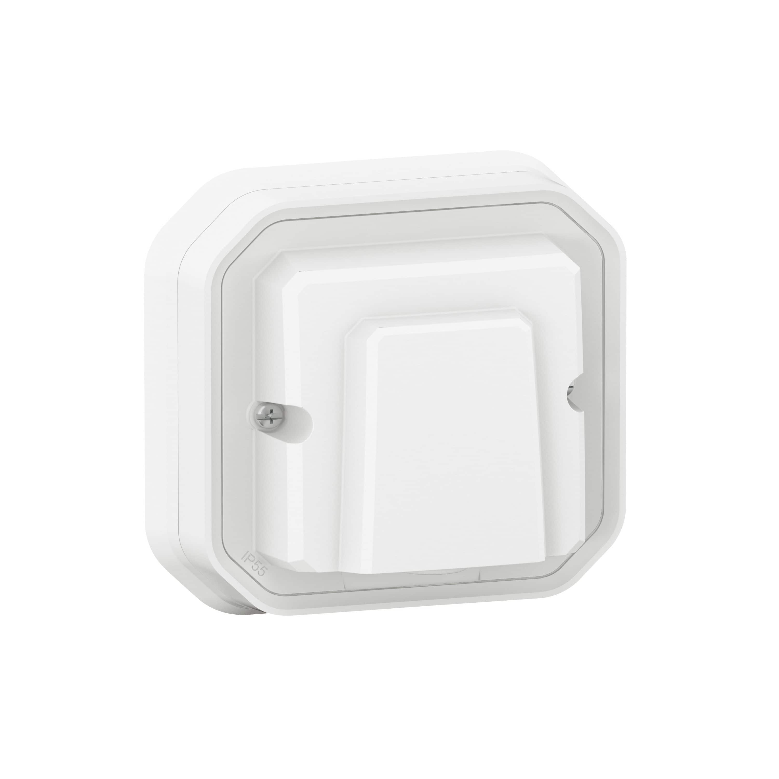 Legrand 069889L Plexo New Feuchtraum-Unterputz Kabelauslass mit Klemmen, IP 55, ultraweiß