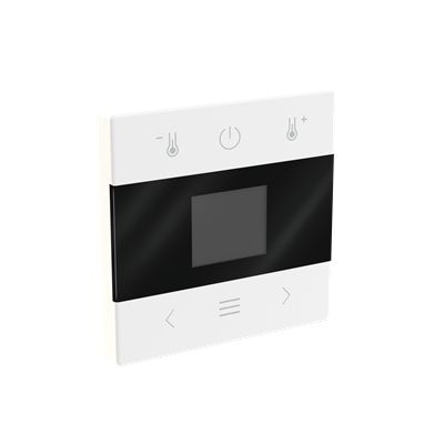 Busch-Jaeger 1794 MDRT-84 Zentralscheibe für Raumtemperaturregler mit Display, Bluetooth, Busch-Flextronics , studioweiß glänzend, Plattform 63