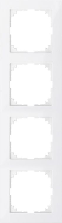 Merten MEG4040-3619 Rahmen 4-fach, M-Pure, polarweiß