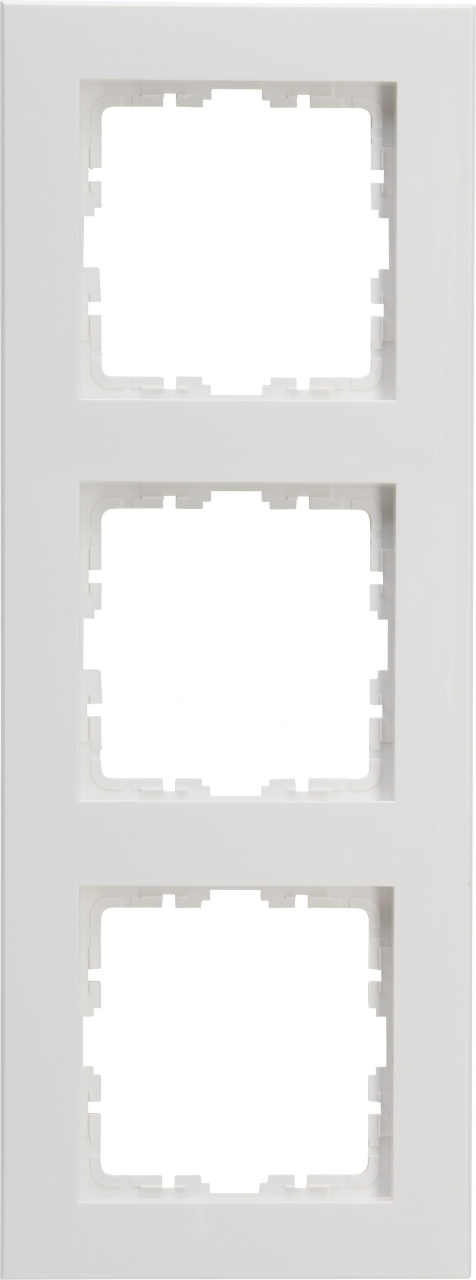 Kopp 407032002 HK07 PURE - Abdeckrahmen 3-fach, Farbe: arktisweiß matt