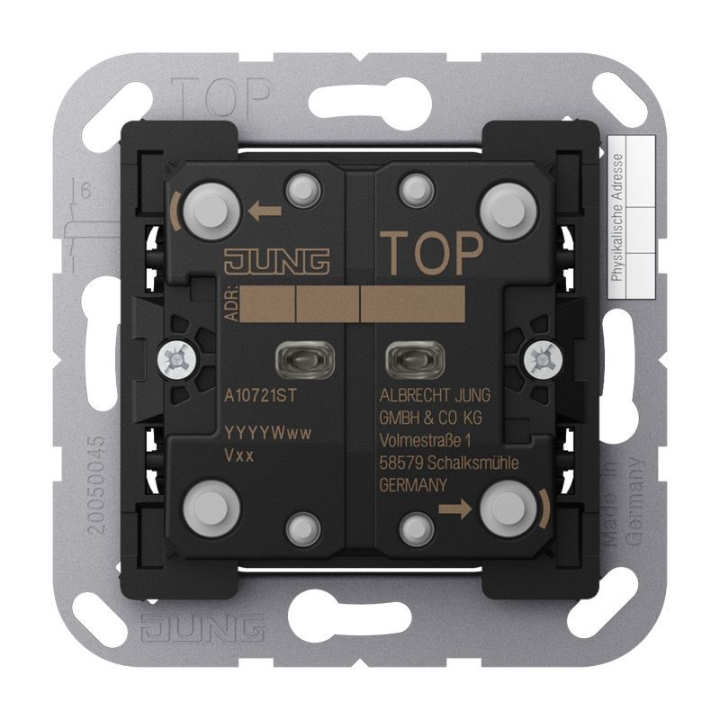 Jung A10721ST KNX Taster Standard 2-fach, F10, Secure, Serie AS/A