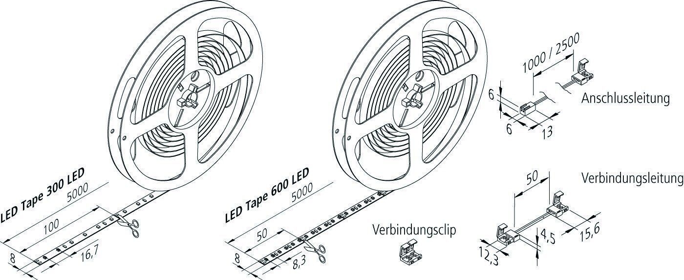 Hera 21528000001 Verbindungsclip für LED-Basic-Tape