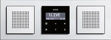 Gira 228203 Lautsprecher für Unterputz-Radio, System 55, reinweiß glänzend