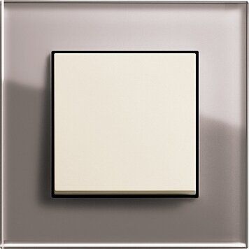 Gira 0214122 Abdeckrahmen 4-fach, Esprit Glas