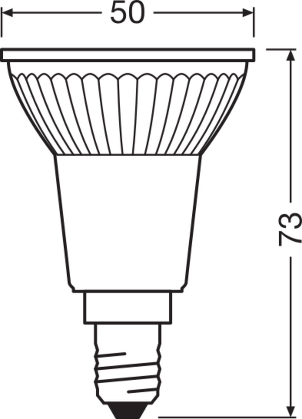 Ledvance 4099854458149 LED PAR16 P, 36 °, 3,7 W, 827, 350 lm, E14, nicht dimmbar
