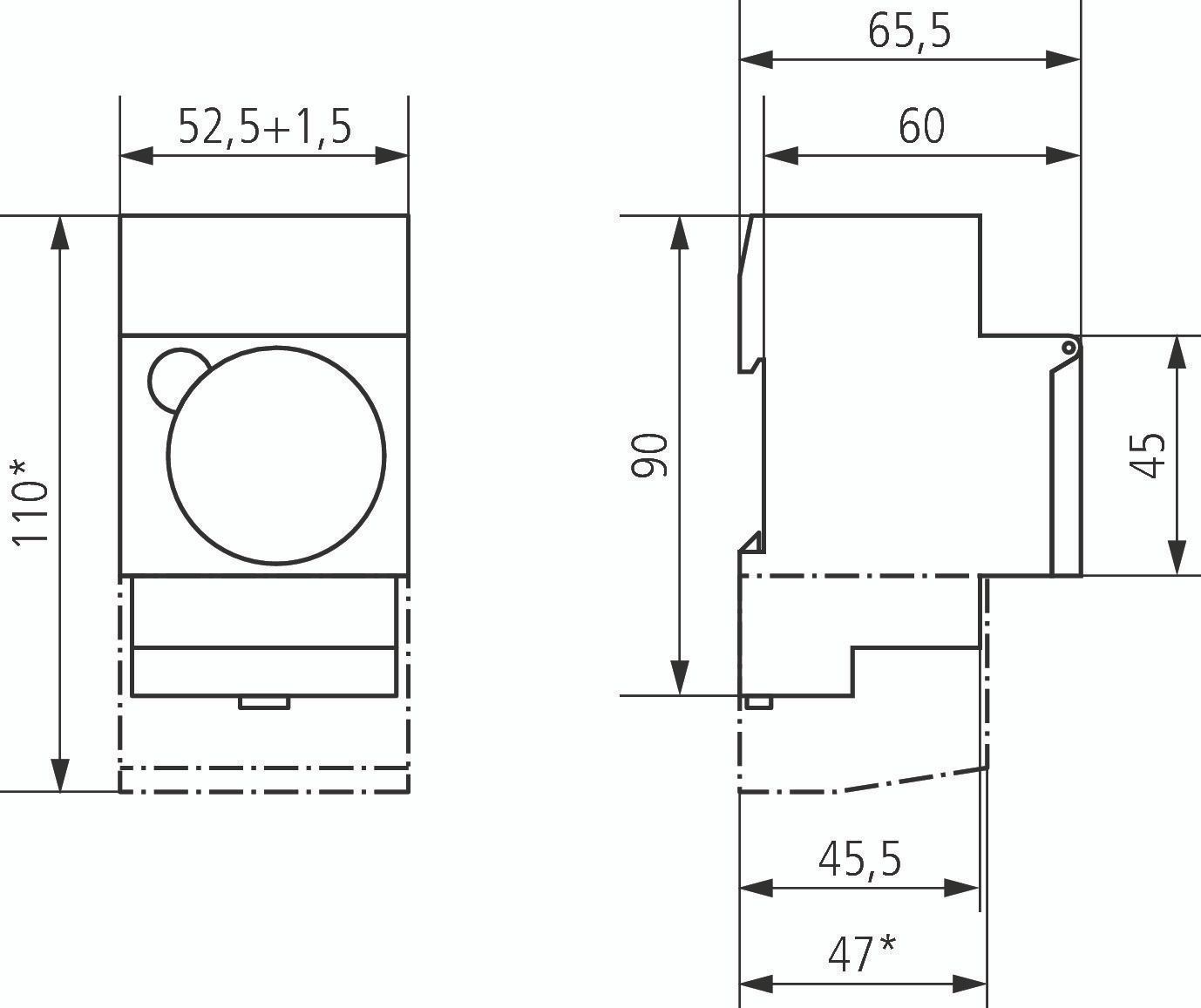 Theben 1880108 SUL 188 hw Reiheneinbau-Zeitschaltuhr 24 Std.u. 7T. Steckreiter, Gangreserve, 3 TE