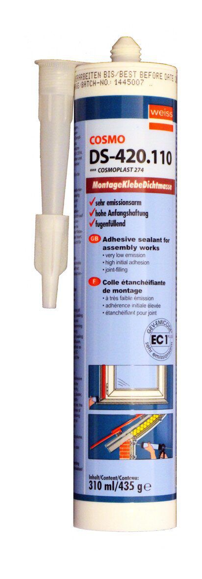 Lunos 038733 Montagekleber für 160er Rundkanäle, Kartusche, 310ml