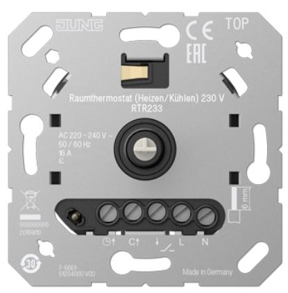 Jung RTR 233 Raumthermostat (Heizen/Kühlen) 230 V (Relais)