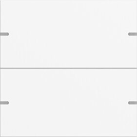 Gira 5022927 Wippenset 2-fach für Tastsensor 4.95, Aluminium reinweiß seidenmatt (lackiert)