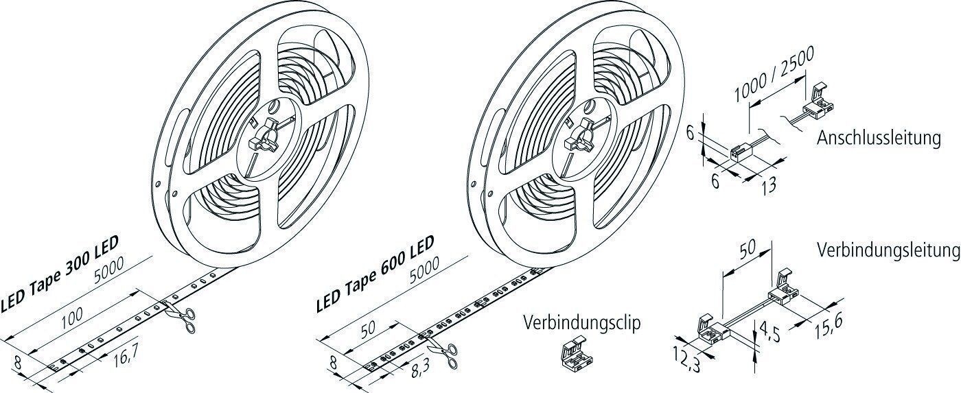 Hera 21528041001 Anschlussleitung, 1m lang