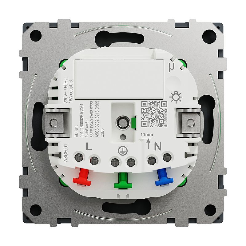 Merten MEG2380-6034 Connected Schutzkontakt-Steckdose 16A, System Design, Anthrazit, Thermoplast lackiert