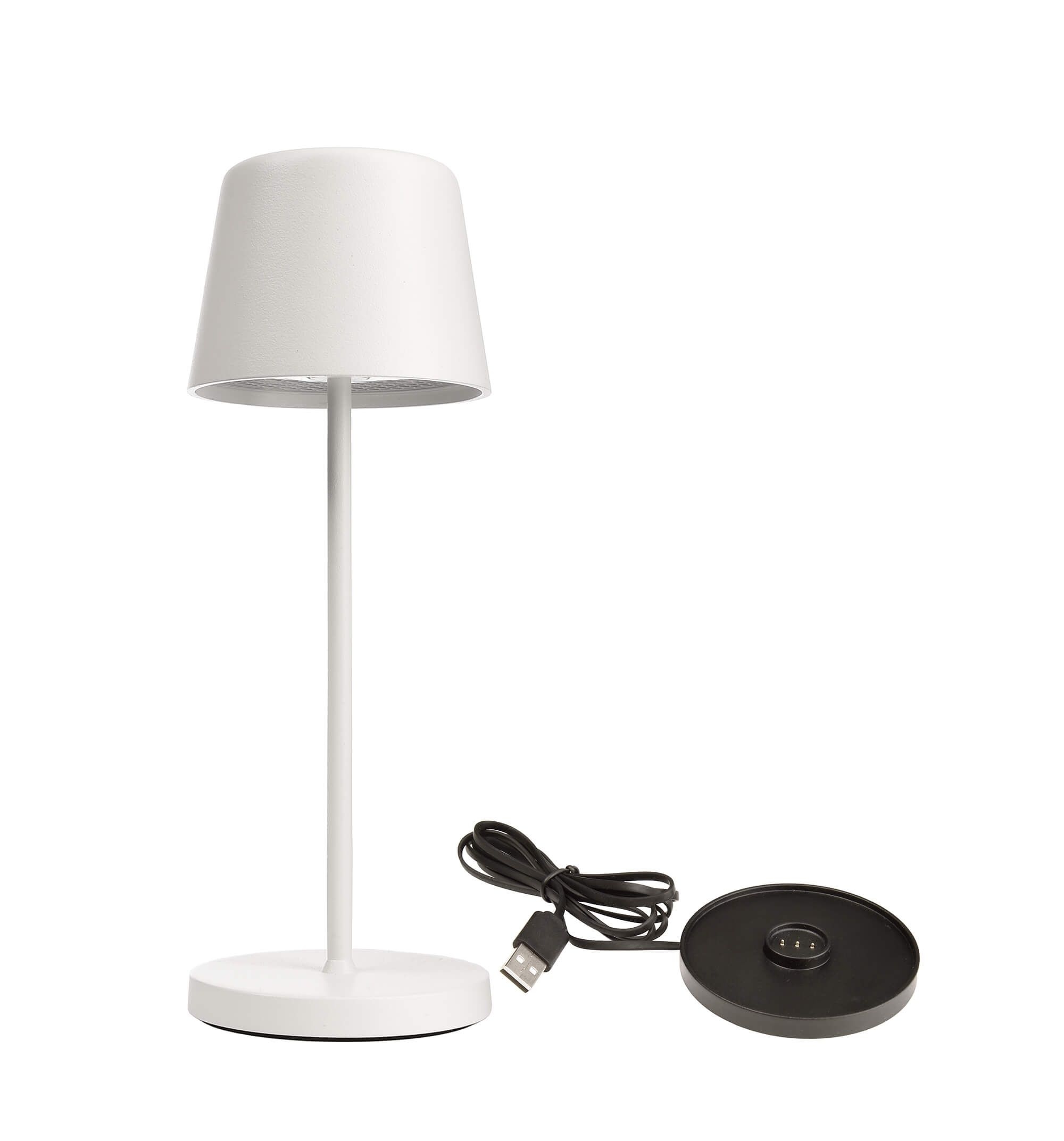 Deko-Light 620207 Akkuleuchte, Set Canis Mini + Ladesockel, 3.7 V/DC, IP 65, verkehrsweiß