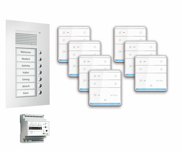 TCS PPUF07-EN/01 Audio-Außenstation, Serie PUK, einspaltig mit Freisprecher TASTA Audio 7 WE
