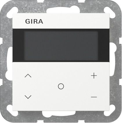 Gira 200727 Raumklimasensor HLK Komfort KNX, System 55, reinweiß seidenmatt