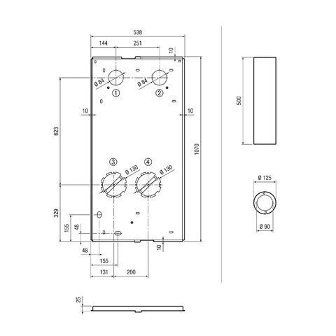 Maico WS 75 RSAP, Rohbau-Set-Aufputz
