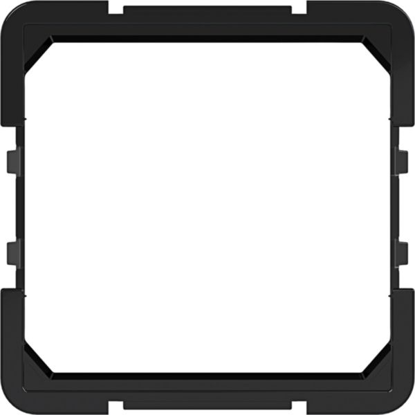 Hager WAF7091BG Zwischenring für Zentralplatte 45 x 45 mm, A.x/C.x, nachtschwarz glänzend