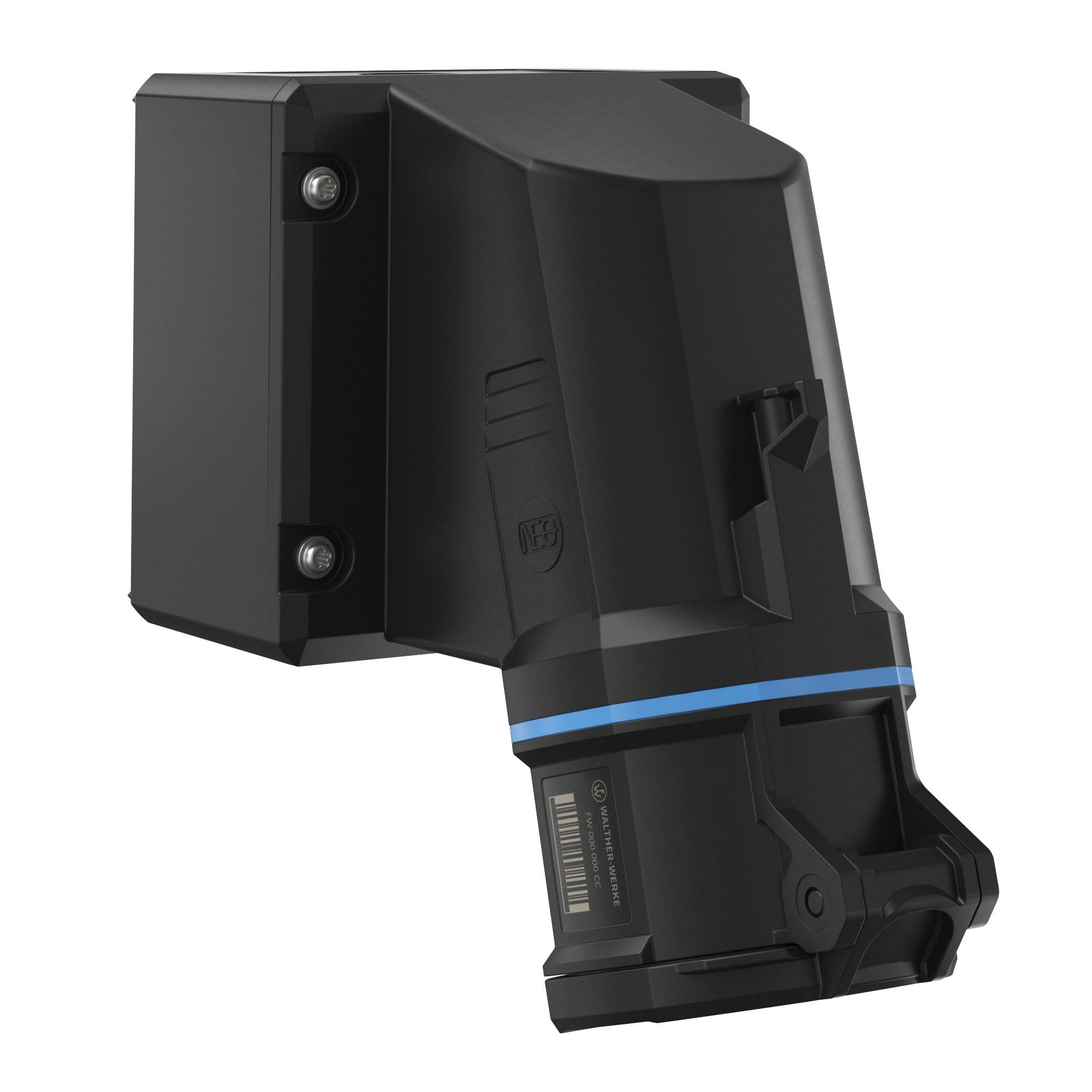 Walther Werke FW131509CC CEE NEO Wandsteckdose 32A 5P 9h IP54 mit Käfigzugfeder-Technik und drehbarem Boden