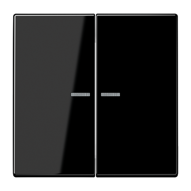 Jung LS995KO5SW Wippe mit Lichtleiter, Duroplast, Serie LS, schwarz